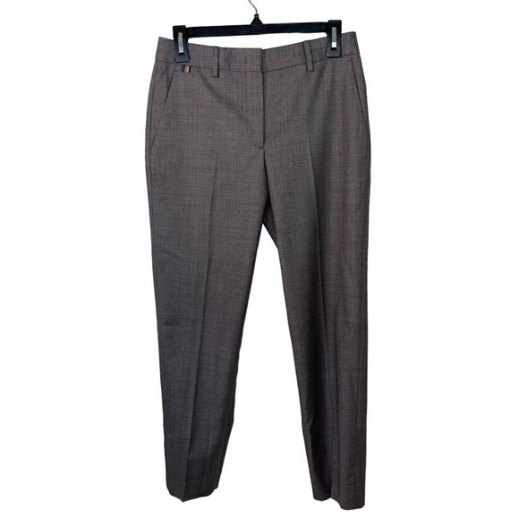 Paul Smith Womens Soho Fit Trouser Pants Size 38 Pure Wool Mid Rise Cropped - Picture 12 of 13